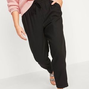 NWT Old Navy Linen High Rise Crop Pants